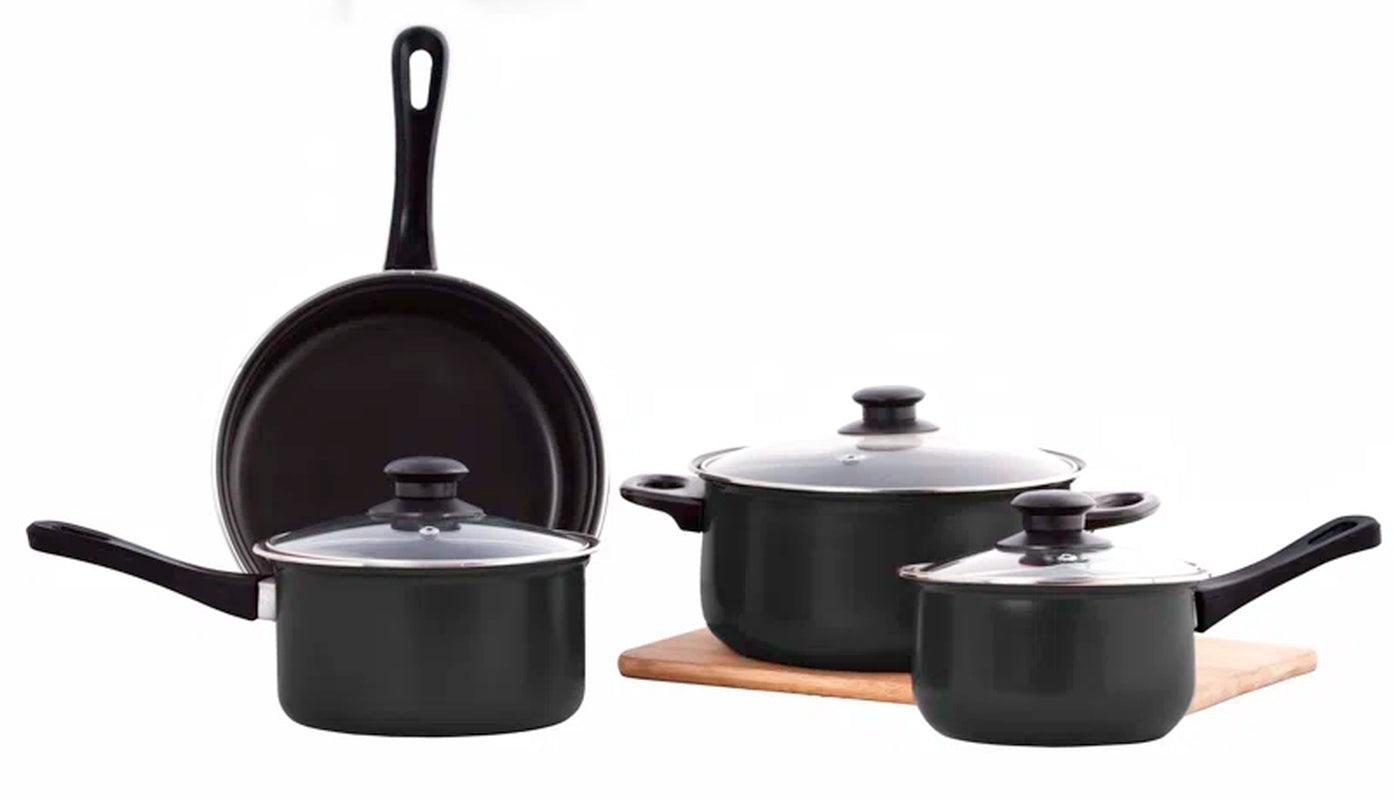 7 - Piece Non-Stick Carbon Steel Cookware Set