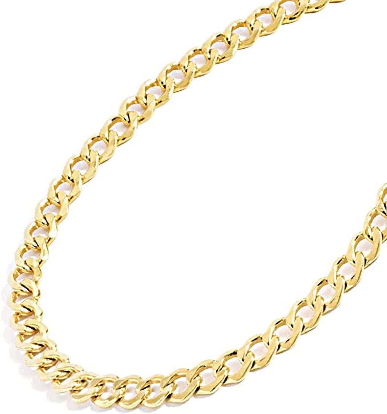 Gold Chain Necklace Collection - 14K Solid Yellow Gold Filled Miami Cuban Curb Link Chain Necklaces for Women and Men with Different Sizes (2.7Mm, 3.6Mm, 4.5Mm, or 5.5Mm)