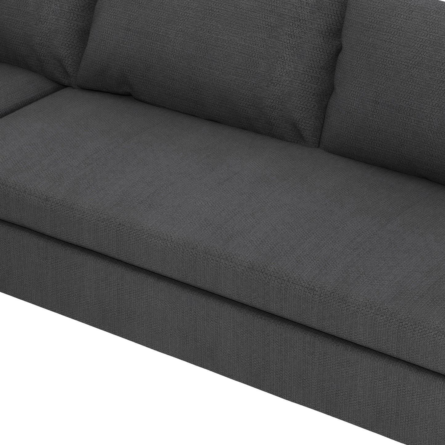 Loveseat Module for Modular Sectional Sofa,Chenille,Minimalist Style,2