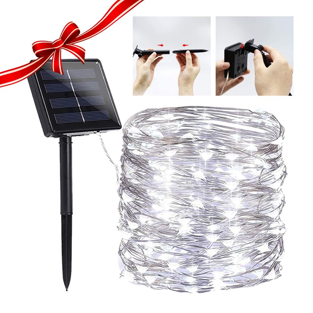 Solar Powered String Lights Indoor Outdoor Waterproof For Gardens Home