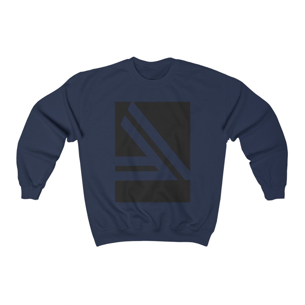 Men's Double Slanted Logo Crewneck Sweatshirt