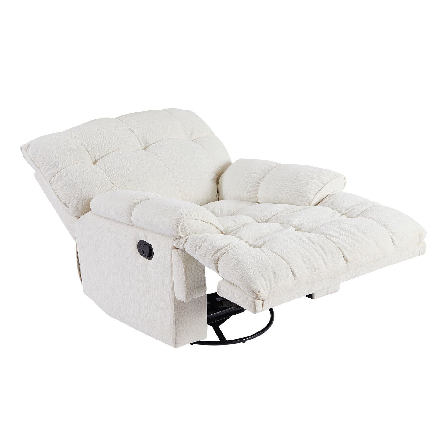 360 Degree Swivel Fabric Single Sofa Heavy Duty Reclining Chair for