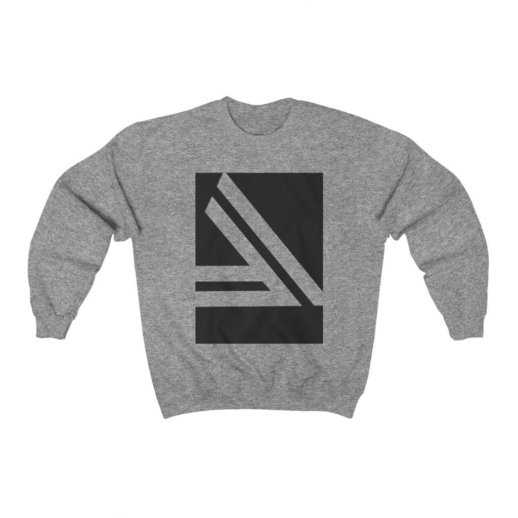 Men's Double Slanted Logo Crewneck Sweatshirt