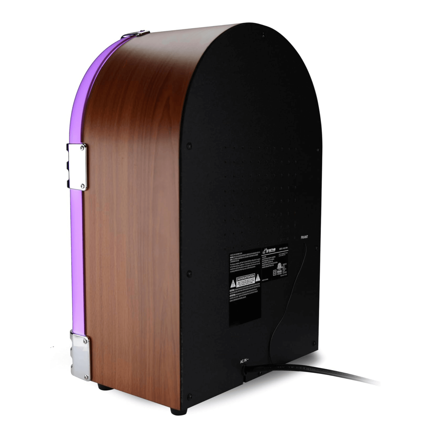 Victor Wilshire Bluetooth Jukebox with Multicolor LED Lighting and FM