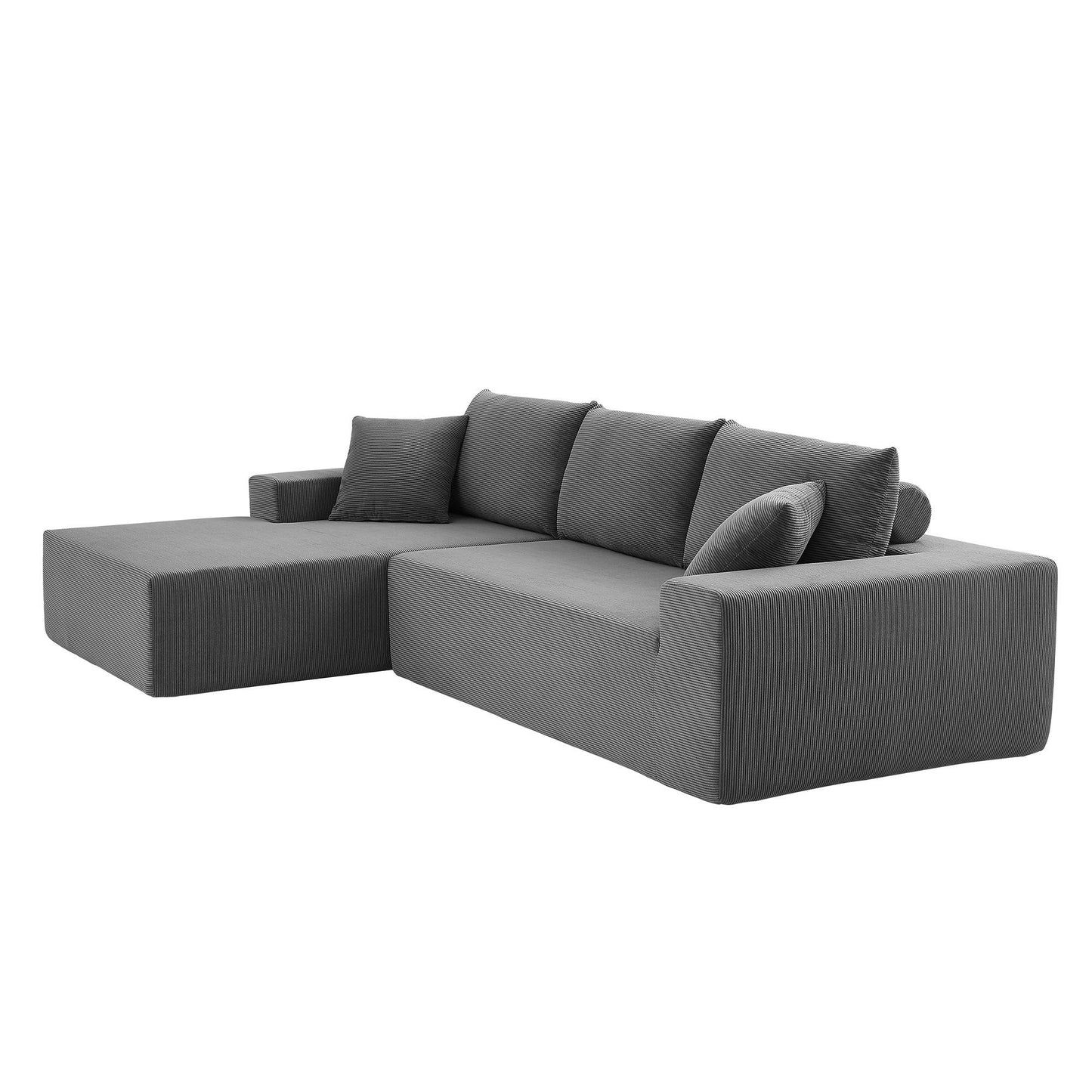 Sectional Couch  corduroy Covers 2 pcs L Shape Sectional Sofa Couches