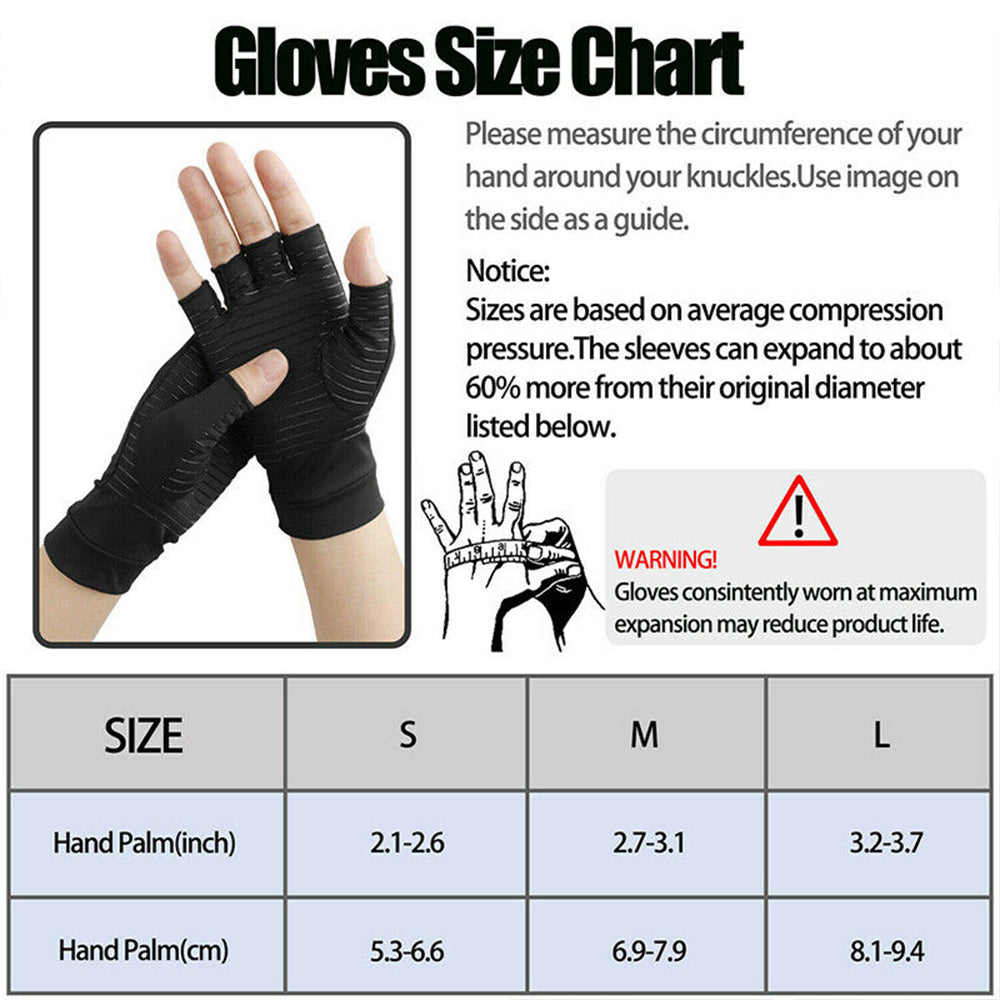 1 Pair Compression Arthritis Gloves Arthritic Joint Pain Relief Gloves